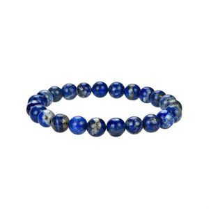 Lapis Lazuli Gemstone Stretch Bracelet 8mm
